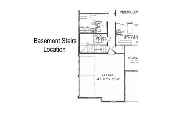 Floor Plan - Other Floor for Ranch House Plan #17-1088 - 4 bed, 2.5 bath