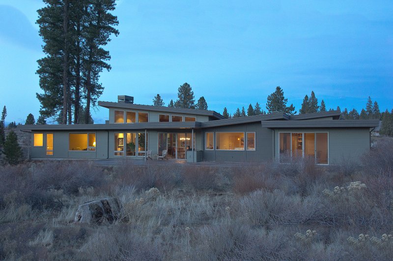 Architectural House Design - Exterior - Rear Elevation 1 for Contemporary House Plan #892-9 - 3 bed, 2.5 bath