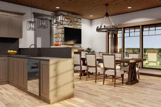 Interior - Dining Room for European House Plan #17-2257 - 3 bed, 2 bath