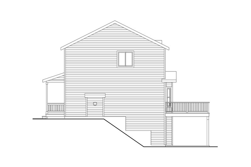 Home Plan - Exterior - Other Elevation 2 for Country House Plan #124-1377 - 3 bed, 2.5 bath