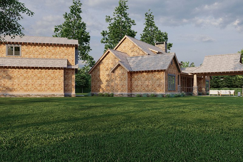 Dream House Plan - Exterior - Other Elevation 1 for Craftsman House Plan #17-2480 - 5 bed, 4 bath