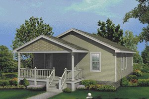Cottage Exterior - Front Elevation Plan #57-120