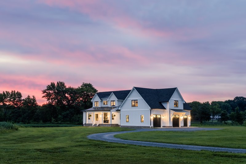 House Blueprint - Exterior - Front Elevation 3 for Farmhouse House Plan #928-373 - 3 bed, 3.5 bath