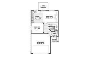 Floor Plan - Main Floor for Country House Plan #569-32 - 4 bed, 2.5 bath