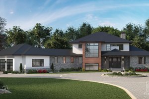 Contemporary Exterior - Front Elevation Plan #928-363