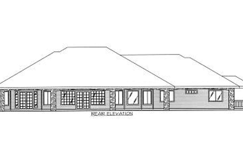 Home Plan - Exterior - Rear Elevation for Traditional House Plan #117-510 - 3 bed, 2.5 bath