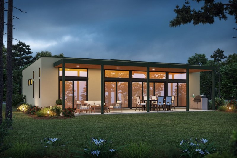 Home Plan - Exterior - Front Elevation 3 for Contemporary House Plan #48-1161 - 3 bed, 3.5 bath