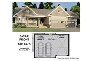 Ranch Style House Plan - 3 Beds 2 Baths 1664 Sq/Ft Plan #51-1210 