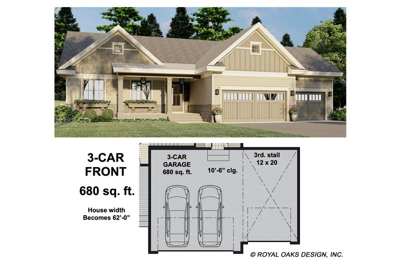 Home Plan - Floor Plan - Other Floor for Ranch House Plan #51-1210 - 3 bed, 2 bath
