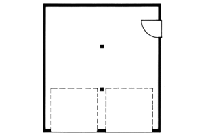 Floor Plan - Main Floor for Traditional House Plan #47-494, 0 bath