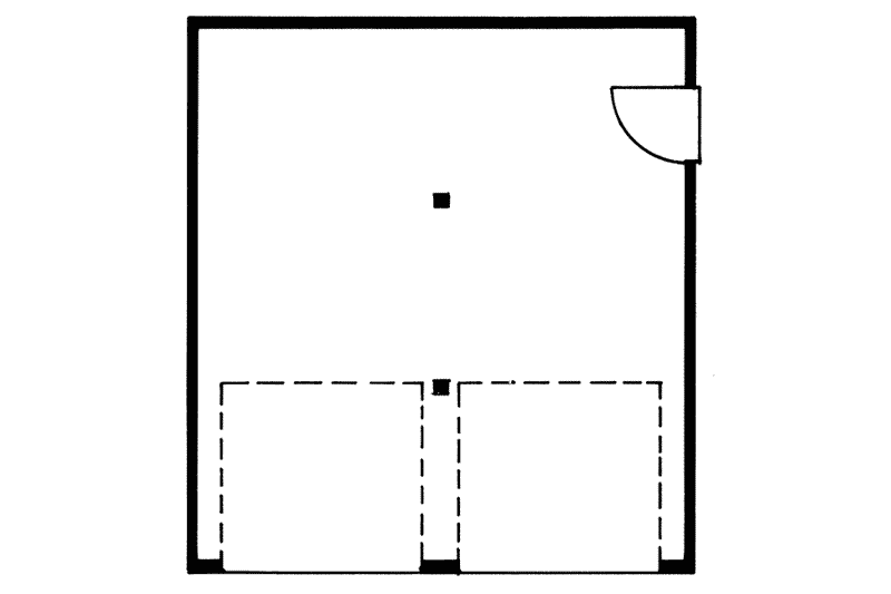 Architectural House Design - Floor Plan - Main Floor for Traditional House Plan #47-494, 0 bath