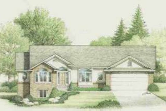 Exterior - Front Elevation for Traditional House Plan #308-149 - 5 bed, 3.5 bath