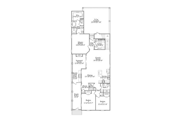 Traditional Floor Plan - Main Floor Plan #69-400