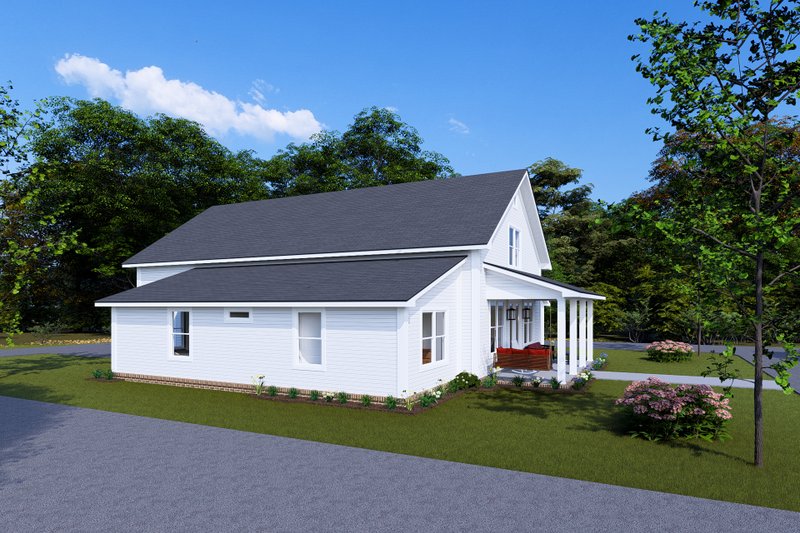 Architectural House Design - Exterior - Other Elevation 3 for Farmhouse House Plan #513-2254 - 4 bed, 3 bath