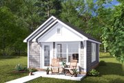 Cottage Style House Plan - 1 Beds 1 Baths 384 Sq/Ft Plan #513-2277 