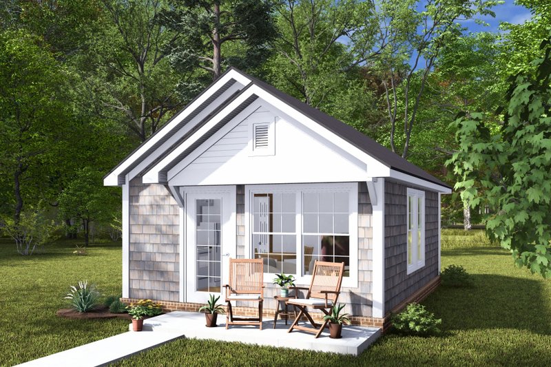 Architectural House Design - Exterior - Other Elevation 1 for Cottage House Plan #513-2277 - 1 bed, 1 bath