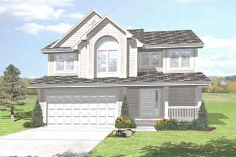 Traditional Style House Plan - 3 Beds 2.5 Baths 1800 Sq/Ft Plan #50-281
