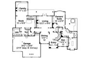 European Style House Plan - 4 Beds 3.5 Baths 5725 Sq/Ft Plan #124-461 