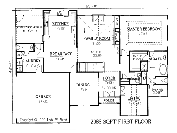 Home Plan - European Floor Plan - Main Floor Plan #437-36