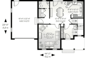 Country Style House Plan - 3 Beds 1.5 Baths 1485 Sq/Ft Plan #23-581 