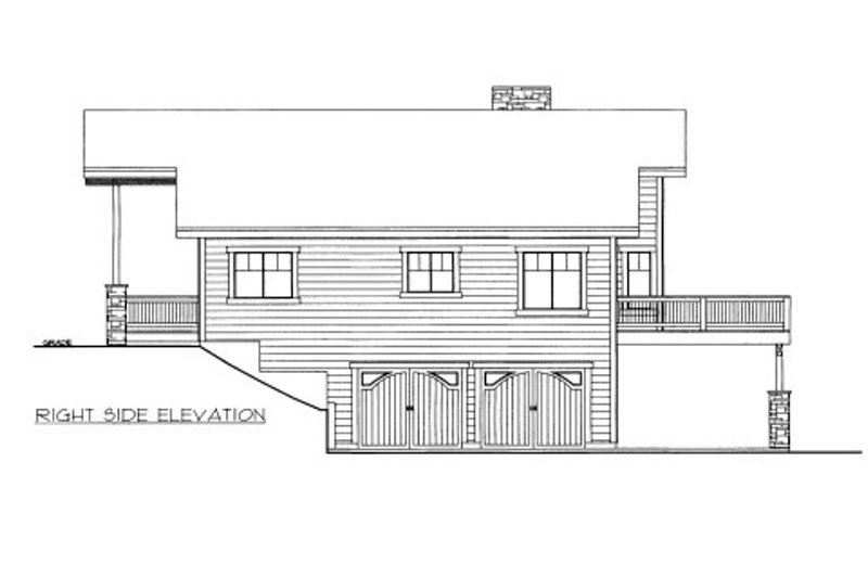 Dream House Plan - Exterior - Other Elevation for Bungalow House Plan #117-710 - 2 bed, 2.5 bath