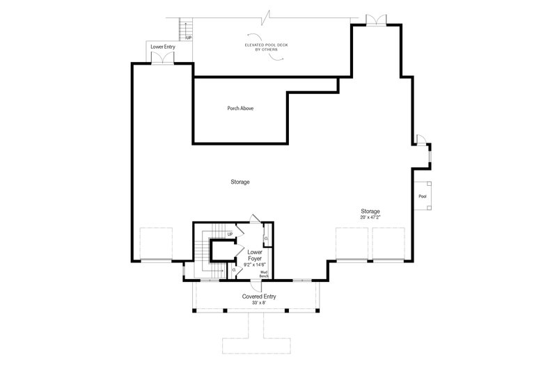 House Design - Floor Plan - Lower Floor for Cottage House Plan #938-161 - 3 bed, 3.5 bath