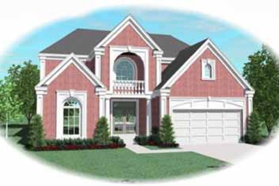 Exterior - Front Elevation for Traditional House Plan #81-393 - 3 bed, 4 bath