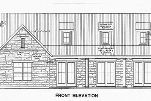 Exterior - Front Elevation 3 for Country House Plan #472-11 - 2 bed, 2 bath