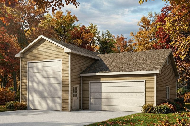 Home Plan - Exterior - Front Elevation 2 for Traditional House Plan #22-407, 0 bath