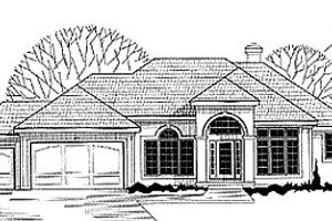 Traditional Exterior - Front Elevation Plan #67-200
