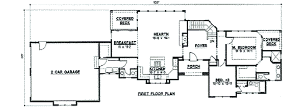 Traditional Floor Plan - Main Floor Plan #67-815
