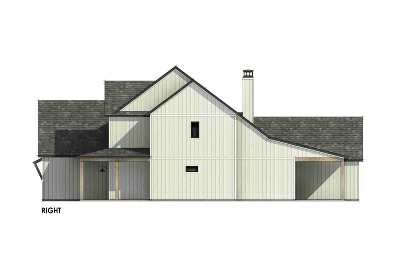 House Design - Exterior - Other Elevation 1 for Farmhouse House Plan #1096-201 - 4 bed, 4 bath