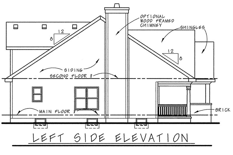 Home Plan - Exterior - Other Elevation for Farmhouse House Plan #20-1224 - 4 bed, 3 bath