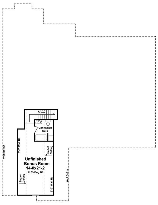 Country Floor Plan - Upper Floor Plan #21-320