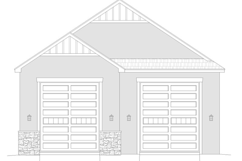 Dream House Plan - Exterior - Front Elevation 3 for Contemporary House Plan #932-338, 0 bath