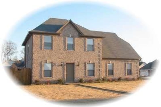 Exterior - Front Elevation for European House Plan #81-1364 - 3 bed, 2.5 bath