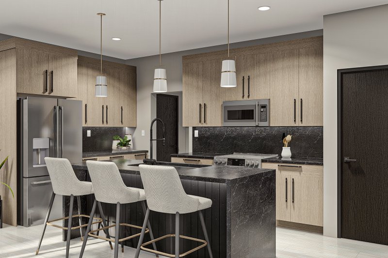 Home Plan - Interior - Kitchen for Modern House Plan #455-530 - 3 bed, 2.5 bath