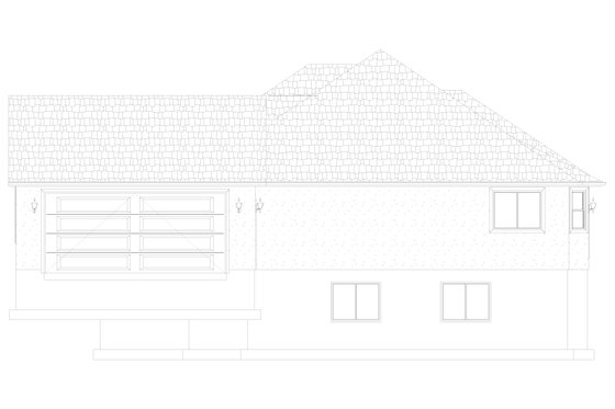 Exterior - Other Elevation for Ranch House Plan #1060-185 - 3 bed, 2 bath