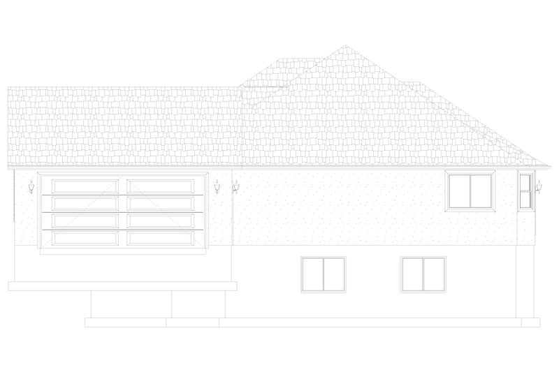 Home Plan - Exterior - Other Elevation for Ranch House Plan #1060-185 - 3 bed, 2 bath