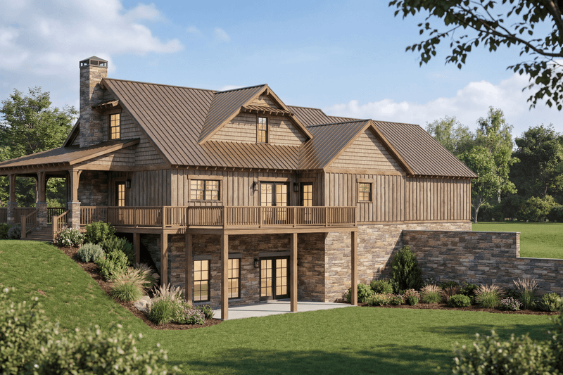 Architectural House Design - Exterior - Other Elevation for Farmhouse House Plan #923-498 - 2 bed, 3.5 bath