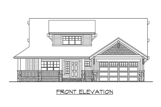 Exterior - Other Elevation for Craftsman House Plan #132-109 - 3 bed, 2.5 bath