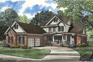 Traditional Exterior - Front Elevation Plan #17-291