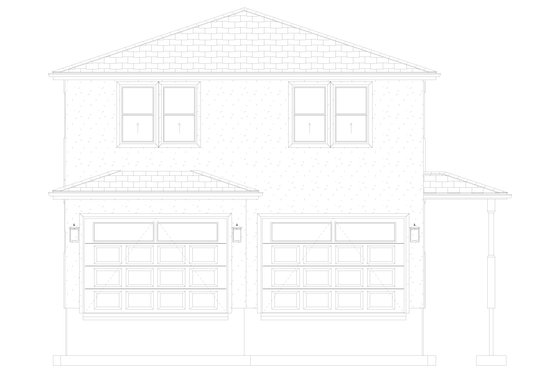 Exterior - Front Elevation 4 for Craftsman House Plan #1060-327 - 2 bed, 2 bath