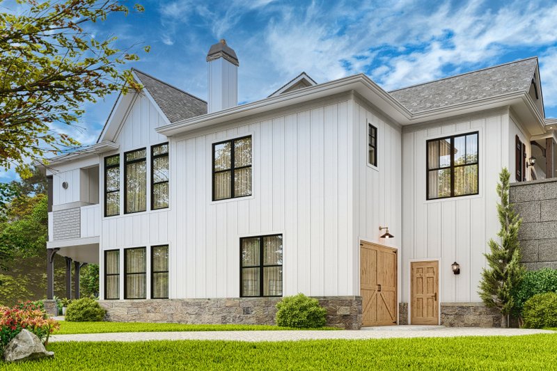 Home Plan - Exterior - Rear Elevation 1 for Craftsman House Plan #54-722 - 3 bed, 2.5 bath