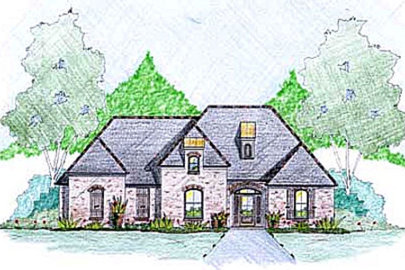 Home Plan - European Exterior - Front Elevation Plan #36-492