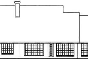 Exterior - Rear Elevation for Country House Plan #42-339 - 4 bed, 2 bath