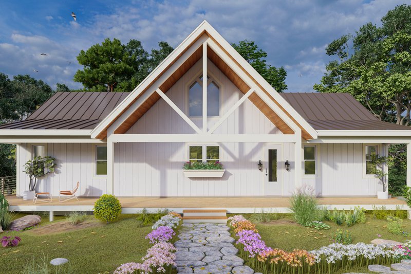 Architectural House Design - Beach Exterior - Front Elevation Plan #932-1124