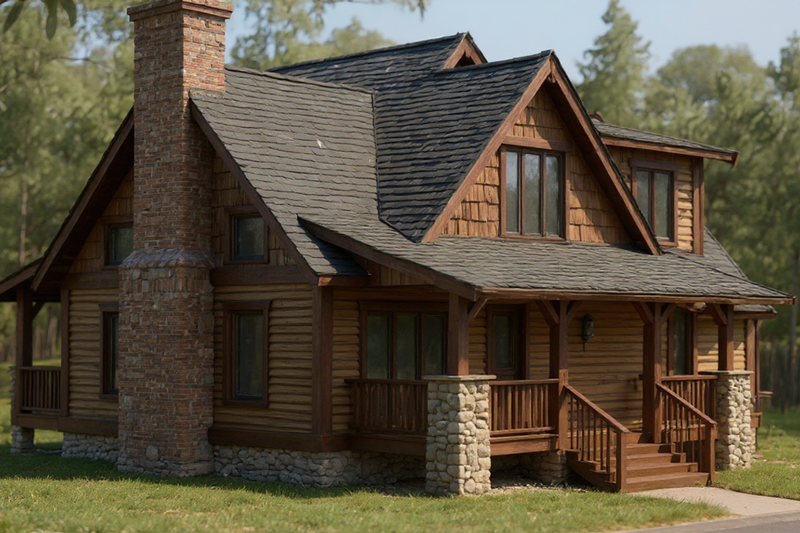 Cottage Style House Plan - 3 Beds 2.5 Baths 1510 Sq/Ft Plan #921-2 Exterior