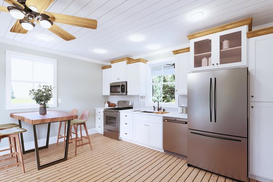 Interior - Kitchen for Cottage House Plan #44-284 - 1 bed, 1 bath