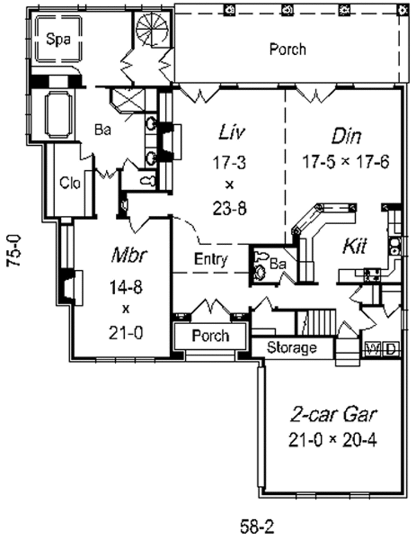 Floor Plan - Main Floor Plan #329-316